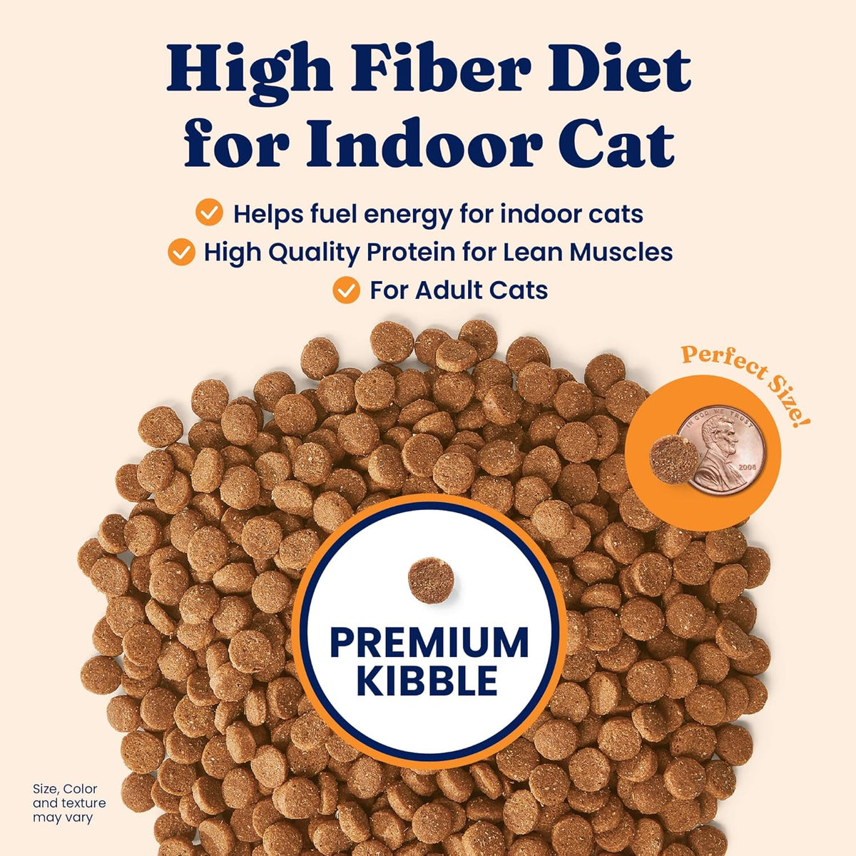 Indoor Chicken Dry Cat Food High Fiber, Adult & Senior Cats 12LB