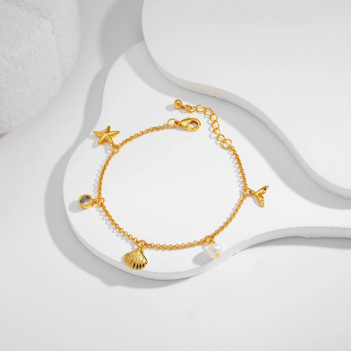 European and American Cross-Border Fashion Personalized Ocean Necklace Summer Bracelet Women'S Exquisite New Gift Jewelry High-End Bracelet