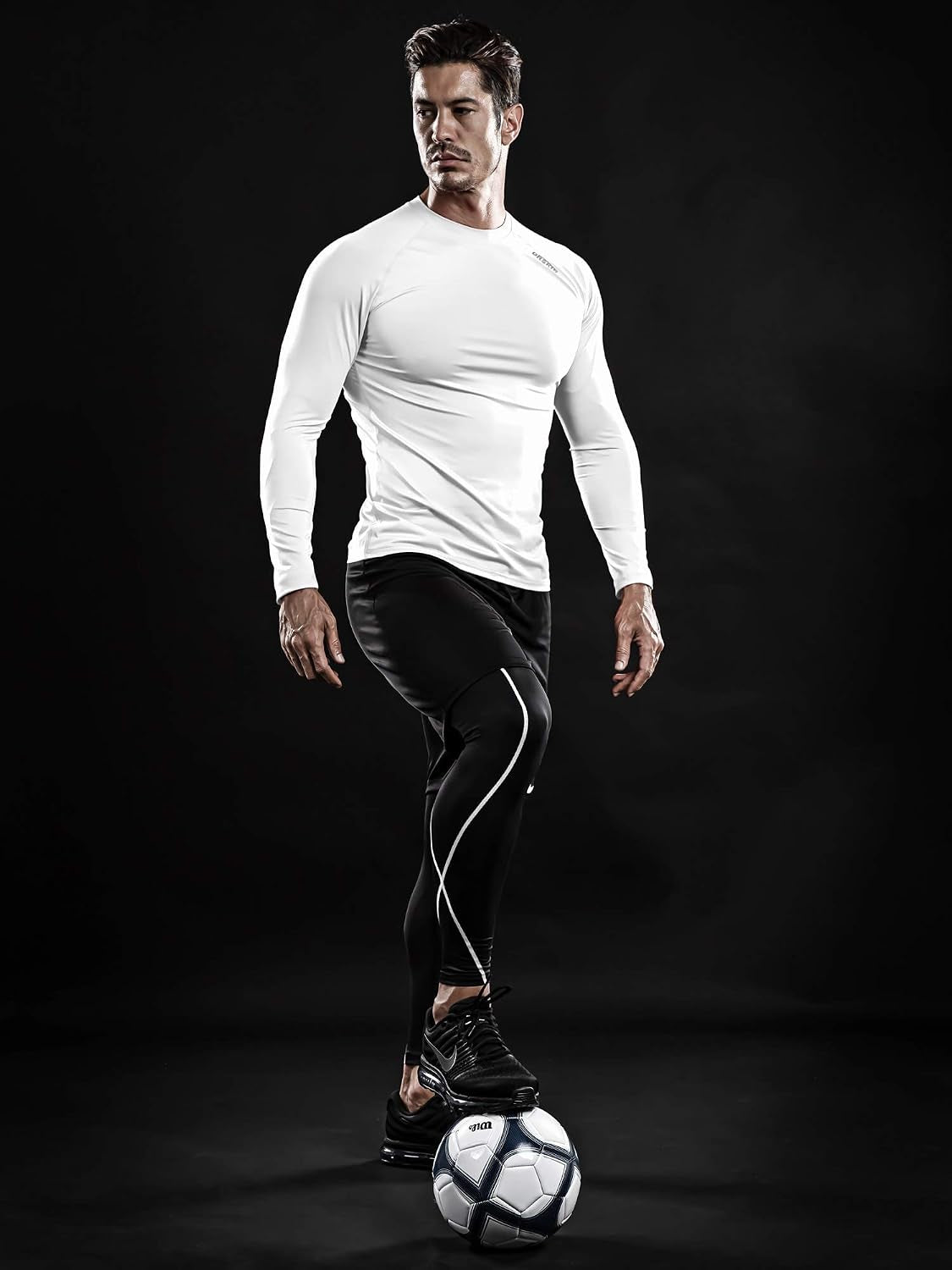4, 3, 2 or 1 Pack Men'S Compression Shirts Top Long Sleeve Sports Baselayer Workout Running Athletic Active