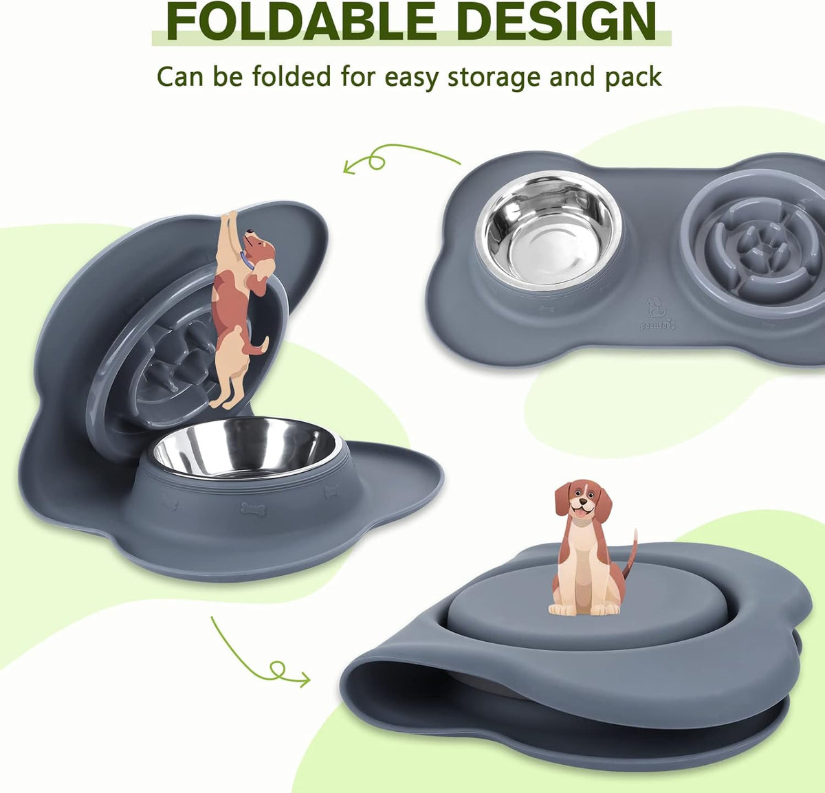 Slow Feeder Dog Bowls to Slow down Eating, Dog Slow Feeder Bowl