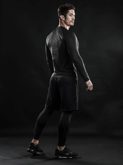 4, 3, 2 or 1 Pack Men'S Compression Shirts Top Long Sleeve Sports Baselayer Workout Running Athletic Active