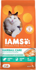 Proactive Health Hairball Dry Cat Food, Chicken & Salmon, 7 Lb