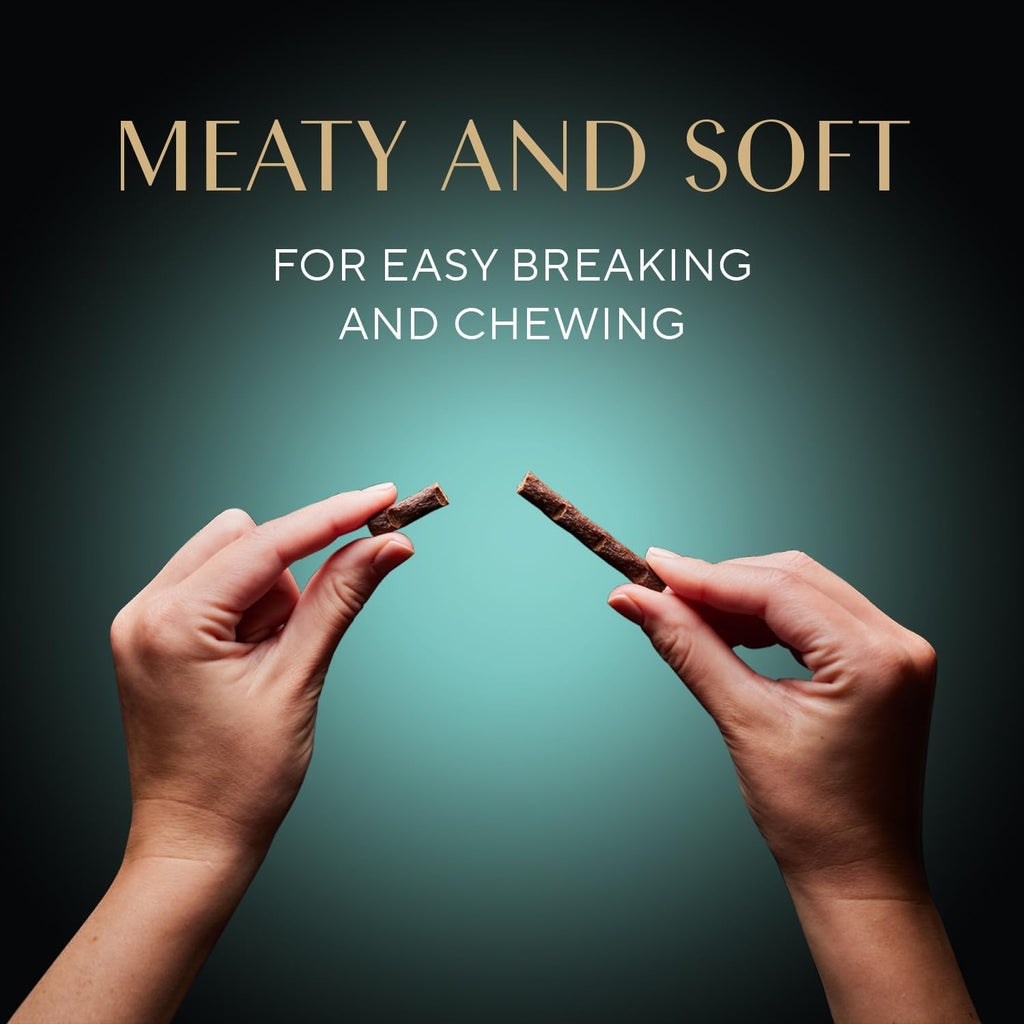 Meaty Tender Sticks Soft Cat Treats, Salmon Flavor, 5 Count, 10 Pack