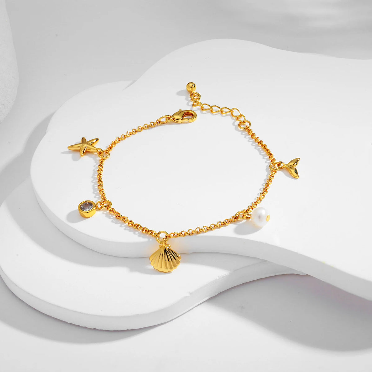 European and American Cross-Border Fashion Personalized Ocean Necklace Summer Bracelet Women'S Exquisite New Gift Jewelry High-End Bracelet
