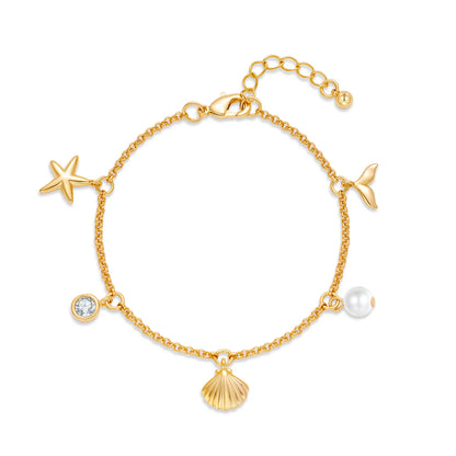 European and American Cross-Border Fashion Personalized Ocean Necklace Summer Bracelet Women'S Exquisite New Gift Jewelry High-End Bracelet